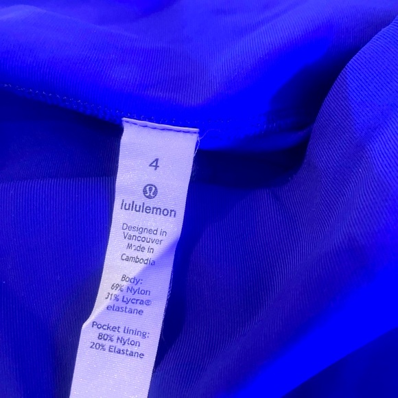 Lululemon athletica royal blue leggings with pockets size 4 - Picture 8 of 16